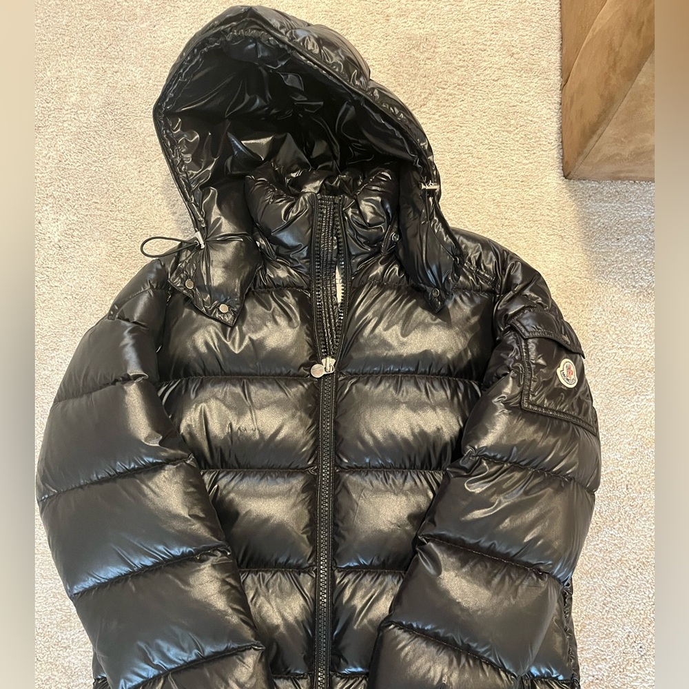 Black moncler coat
